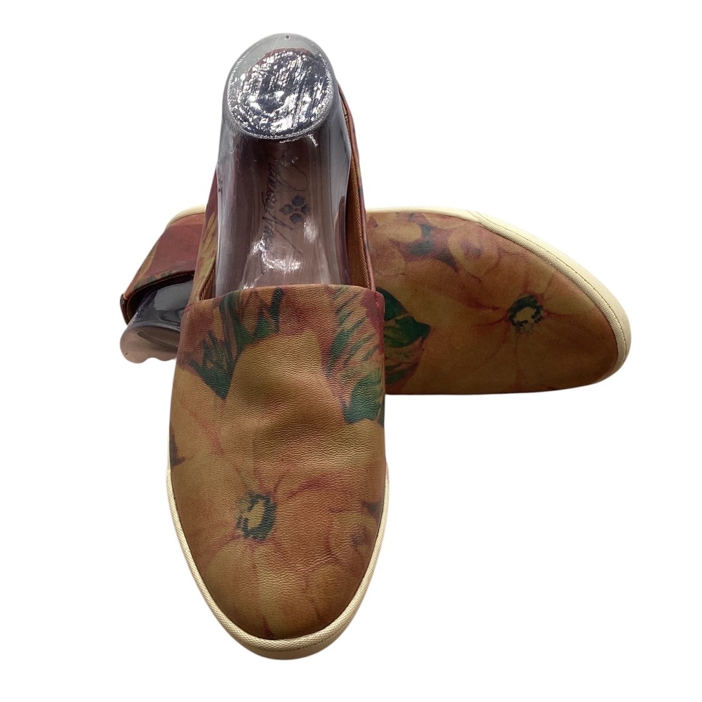 Patricia Nash Floral Slip-On Sneakers in Tan, Green - Picture 2 of 10